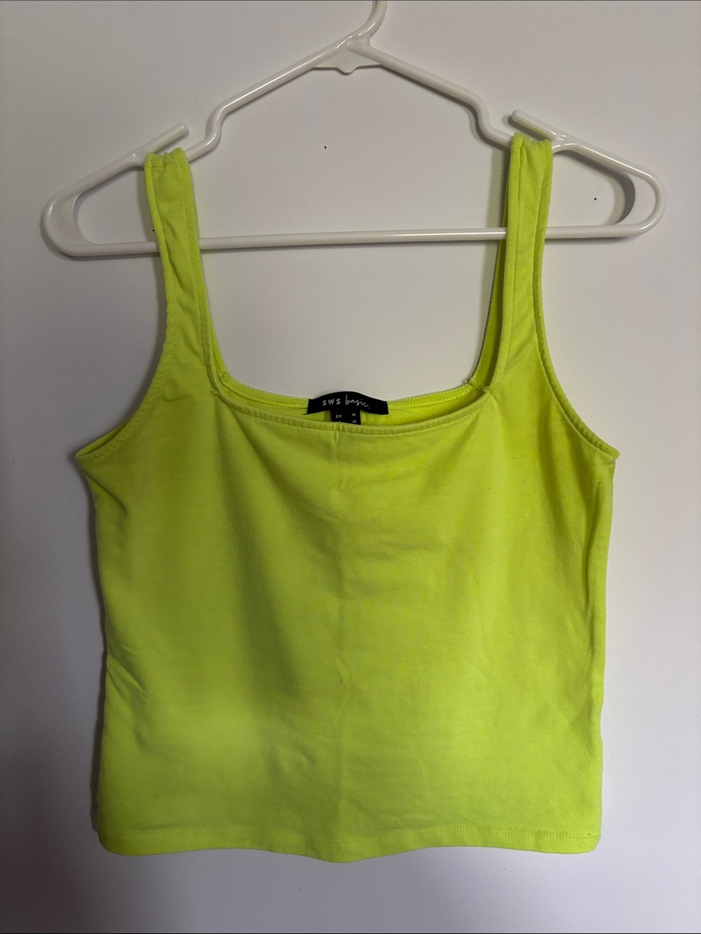 ‼️ Free with purchase ‼️ Neon Yellow Tank Top - Sleeveless Women's Crop